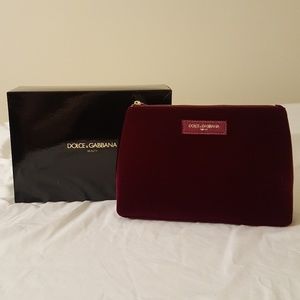 NIB Dolce & Gabbana Velvet Clutch Gift Set